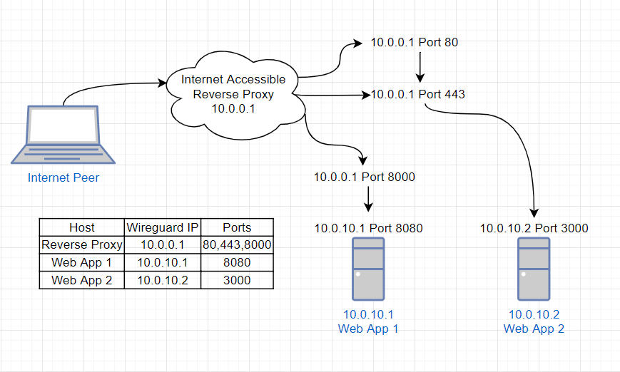 reverse proxy network model